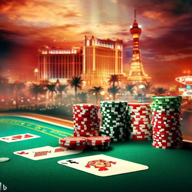 Poker Tournament Table Cards Chips မြင်ကွင်း